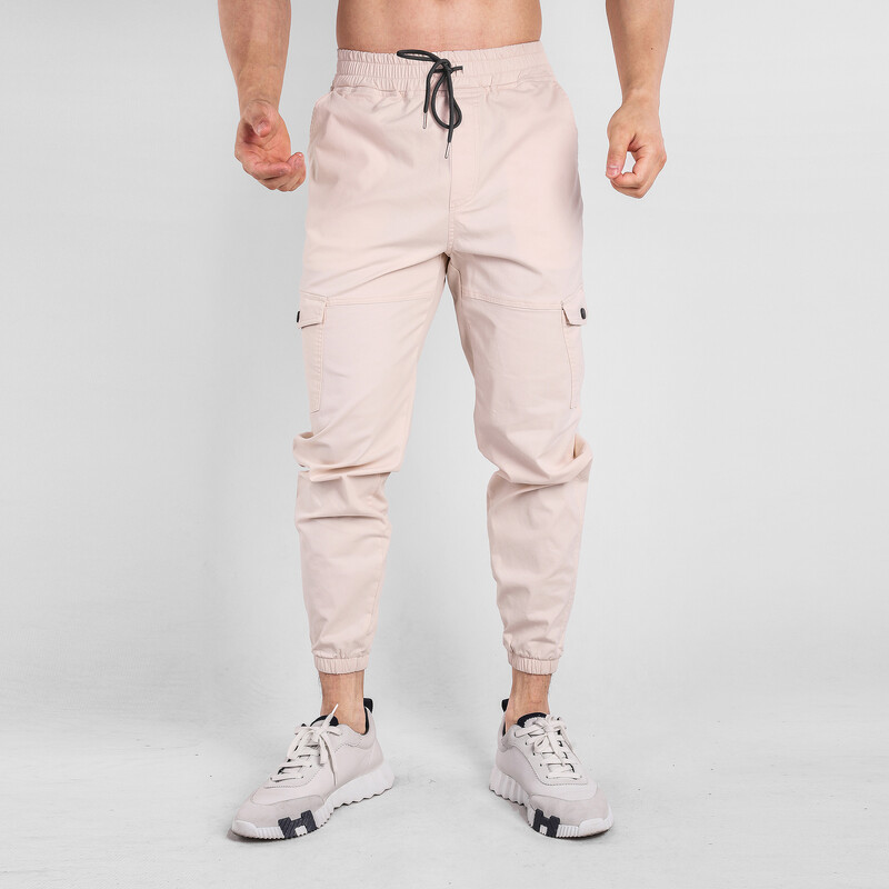 Férfi sportok alkalmi tehernadrágok kocogó edzőterem fitnesz nagy zsebes nadrágok divat testépítés, futás, edzés, melegítőnadrág futónadrág