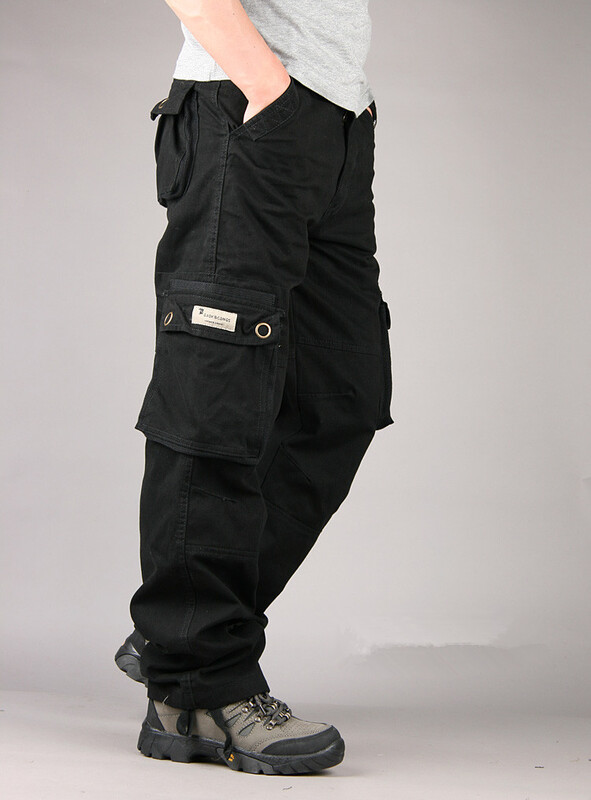 Cotton Cargo Pants Vīriešu ikdienas garās bikses 2024 Jauns pavasara Multi Pocket Pantalon Homme Tactical Darba bikses Vīriešu apģērbs