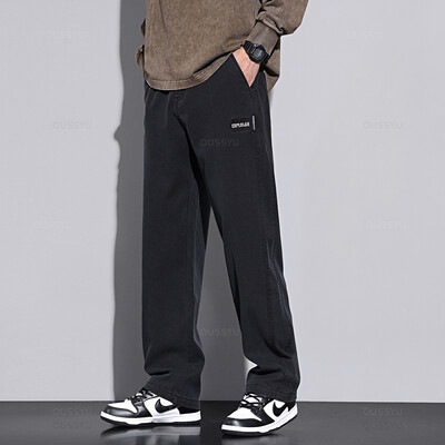 Nove nadograđene mekane ugodne tkanine od liocela muške hlače jesen-zima vrećaste ravne elastične široke hlače u struku, ležerne široke muške hlače 5XL