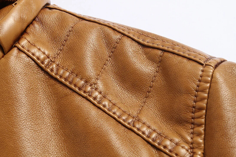 Jachetă din piele caldă pentru bărbați, în stil european pur 2020, cu glugă, în stil casual, din piele de oaie, îmbrăcăminte din piele 1603