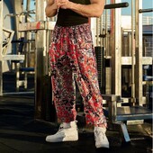 Rudens retro plānas sporta bikses vīriešiem vasarā elpojošas ātri žūstošas brīvas sporta bikses sporta zāle Fitness ikdienas bikses ar digitālo apdruku