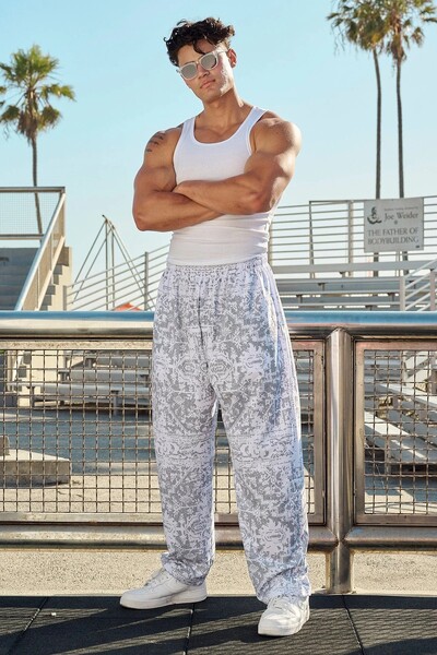 Rudens retro plānas sporta bikses vīriešiem vasarā elpojošas ātri žūstošas brīvas sporta bikses sporta zāle Fitness ikdienas bikses ar digitālo apdruku