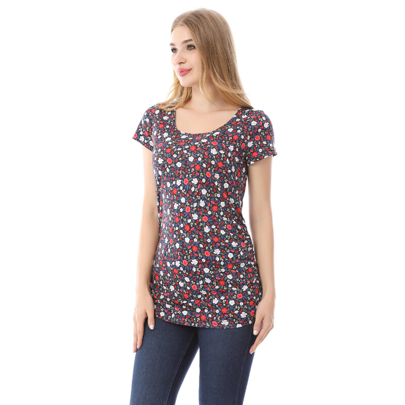 2024Summer Haine cu mânecă scurtă pentru sarcină Maternitate Topuri pentru alăptare Top Haine pentru femei însărcinate Tricou care alăptează