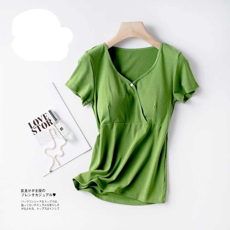 Ljetna modna majica kratkih rukava za dojenje, majice za trudnice i majke nakon poroda, majice za izlaske, odjeća za majke i dojilje