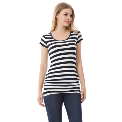 Nova ljetna trudnička majica kratkih rukava za trudnice Ženska majica s crtanim motivima Dječja odjeća za trudnice Smiješna majica velikih veličina M-3XL