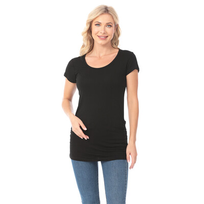 Nova ljetna trudnička majica kratkih rukava za trudnice Ženska majica s crtanim motivima Dječja odjeća za trudnice Smiješna majica velikih veličina M-3XL