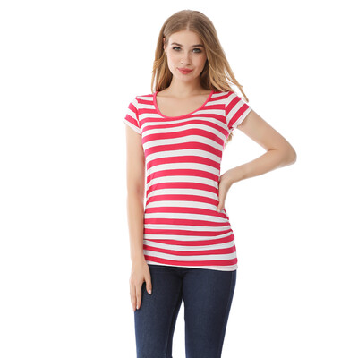 Nova ljetna trudnička majica kratkih rukava za trudnice Ženska majica s crtanim motivima Dječja odjeća za trudnice Smiješna majica velikih veličina M-3XL