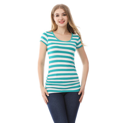 Nova ljetna trudnička majica kratkih rukava za trudnice Ženska majica s crtanim motivima Dječja odjeća za trudnice Smiješna majica velikih veličina M-3XL