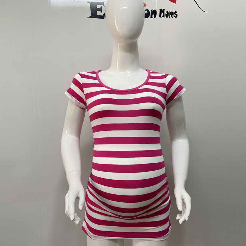 Nova ljetna trudnička majica kratkih rukava za trudnice Ženska majica s crtanim motivima Dječja odjeća za trudnice Smiješna majica velikih veličina M-3XL