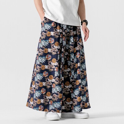 Pantaloni drepți cu picioare largi pentru bărbați de epocă Pantaloni haren casual largi, îmbrăcăminte de stradă pentru bărbați, cu talie elastică, pantaloni de jogger pentru bărbați, pantaloni harajuku