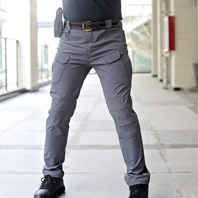 Pantaloni cargo tactici militari de vară Pantaloni casual bărbați, rezistenți la uzură, cu mai multe buzunare, pantaloni de lucru pentru drumeții în aer liber, cu uscare rapidă, bărbați