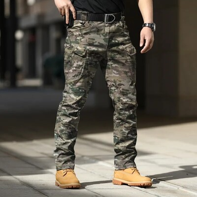 Pantaloni cargo tactici militari de vară Pantaloni casual bărbați, rezistenți la uzură, cu mai multe buzunare, pantaloni de lucru pentru drumeții în aer liber, cu uscare rapidă, bărbați