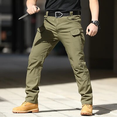 Pantaloni cargo tactici militari de vară Pantaloni casual bărbați, rezistenți la uzură, cu mai multe buzunare, pantaloni de lucru pentru drumeții în aer liber, cu uscare rapidă, bărbați