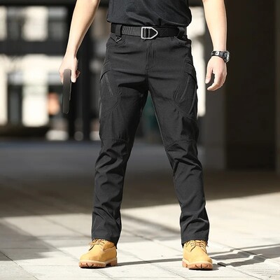 Pantaloni cargo tactici militari de vară Pantaloni casual bărbați, rezistenți la uzură, cu mai multe buzunare, pantaloni de lucru pentru drumeții în aer liber, cu uscare rapidă, bărbați