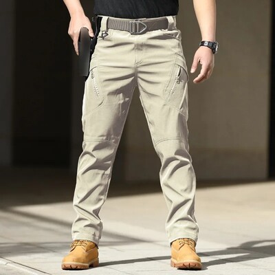 Pantaloni cargo tactici militari de vară Pantaloni casual bărbați, rezistenți la uzură, cu mai multe buzunare, pantaloni de lucru pentru drumeții în aer liber, cu uscare rapidă, bărbați