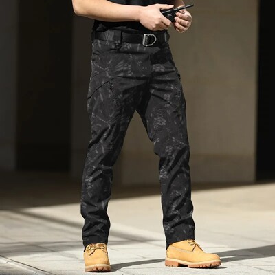 Pantaloni cargo tactici militari de vară Pantaloni casual bărbați, rezistenți la uzură, cu mai multe buzunare, pantaloni de lucru pentru drumeții în aer liber, cu uscare rapidă, bărbați