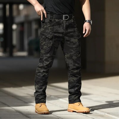 Pantaloni cargo tactici militari de vară Pantaloni casual bărbați, rezistenți la uzură, cu mai multe buzunare, pantaloni de lucru pentru drumeții în aer liber, cu uscare rapidă, bărbați