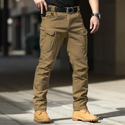 Pantaloni cargo tactici militari de vară Pantaloni casual bărbați, rezistenți la uzură, cu mai multe buzunare, pantaloni de lucru pentru drumeții în aer liber, cu uscare rapidă, bărbați