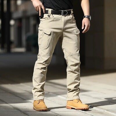 Pantaloni cargo tactici militari de vară Pantaloni casual bărbați, rezistenți la uzură, cu mai multe buzunare, pantaloni de lucru pentru drumeții în aer liber, cu uscare rapidă, bărbați