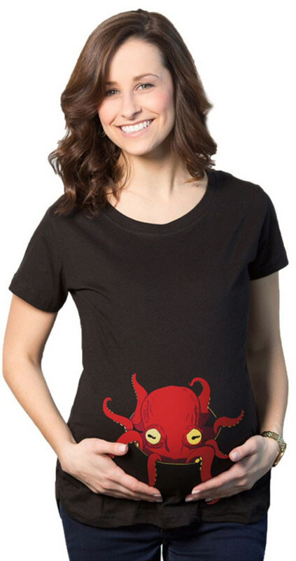 Terhes ruhák Új vicces kismama rövid ujjú póló Divat pólók terhes nők számára