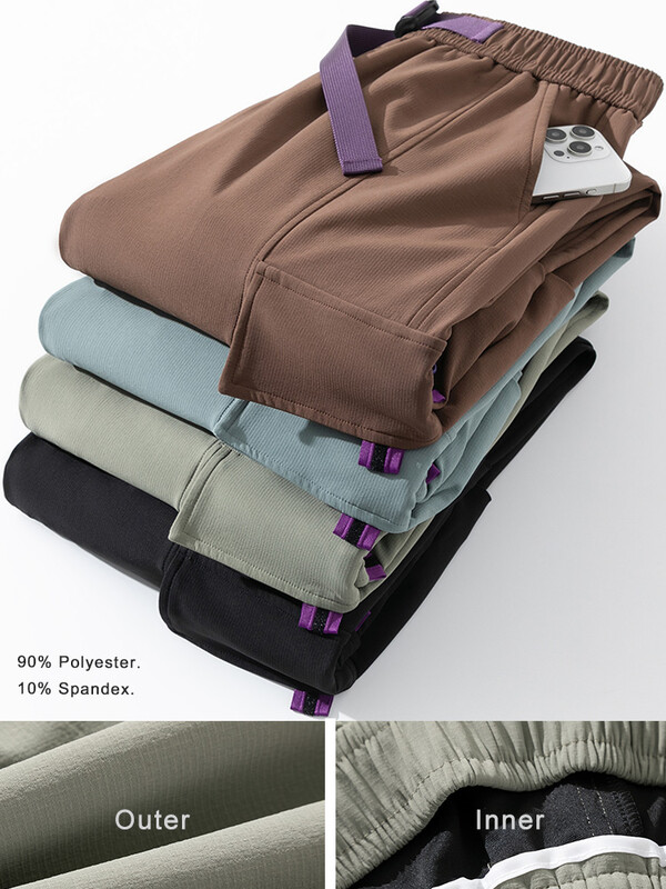 2024. aasta sügis, uued kandepüksid, meeste mitme taskuga, laia säärega vabaaja püksid, hip-hop tänavarõivad, vabad sirged püksid, meeste suur 8XL