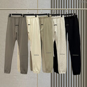 Uus mood ESSENTIALS Spordipüksid helkurkirjaga sörkimispüksid Hip Hop lahtised mehed naiste 100% puuvillased dressipüksid