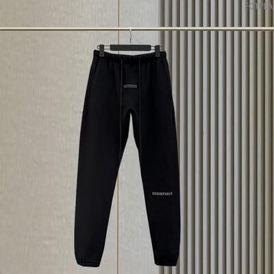 Uus mood ESSENTIALS Spordipüksid helkurkirjaga sörkimispüksid Hip Hop lahtised mehed naiste 100% puuvillased dressipüksid