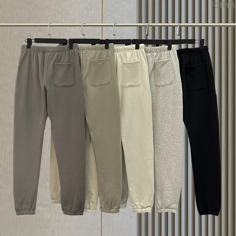 Uus mood ESSENTIALS Spordipüksid helkurkirjaga sörkimispüksid Hip Hop lahtised mehed naiste 100% puuvillased dressipüksid