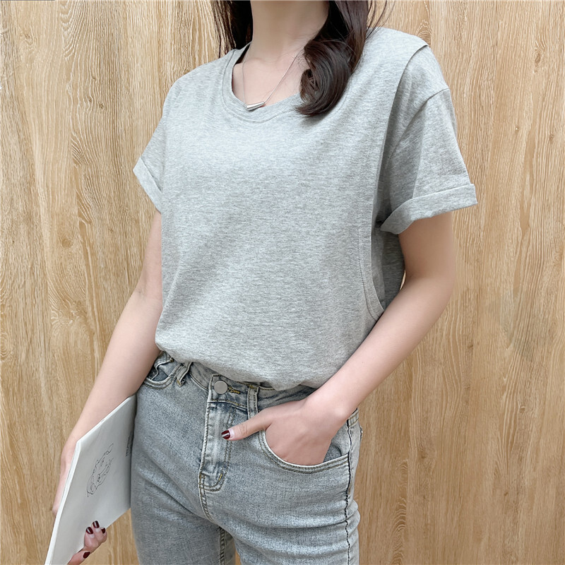 All-Match nyári, rövid ujjú, kerek nyakú szoptatós póló terhes nőknek, szoptató felsők, szoptatós ruhák felső 2219