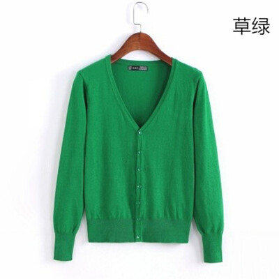 Džemperis, trikotāžas jaciņa ar pogu jaka 2023. gada pavasara rudens V veida kakla izgriezums, brīvs liela izmēra garās piedurknes ikdienas topi sievietēm, 4XL džemperis