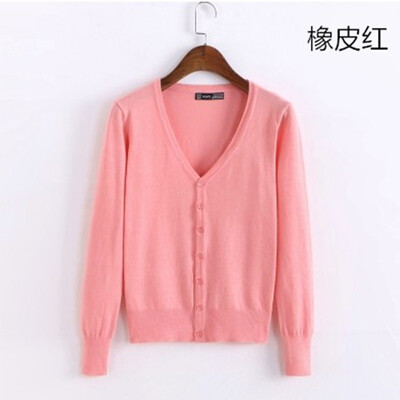 Džemperis, trikotāžas jaciņa ar pogu jaka 2023. gada pavasara rudens V veida kakla izgriezums, brīvs liela izmēra garās piedurknes ikdienas topi sievietēm, 4XL džemperis