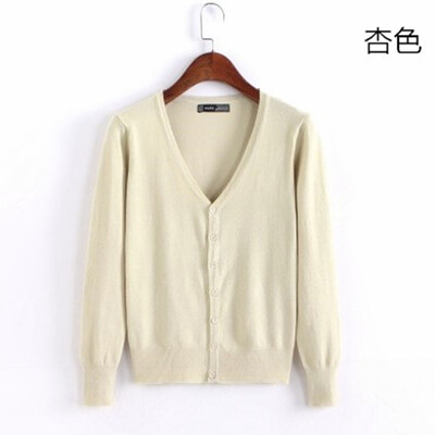 Džemperis, trikotāžas jaciņa ar pogu jaka 2023. gada pavasara rudens V veida kakla izgriezums, brīvs liela izmēra garās piedurknes ikdienas topi sievietēm, 4XL džemperis