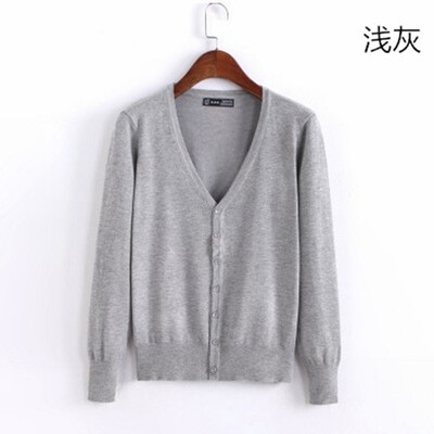 Džemperis, trikotāžas jaciņa ar pogu jaka 2023. gada pavasara rudens V veida kakla izgriezums, brīvs liela izmēra garās piedurknes ikdienas topi sievietēm, 4XL džemperis