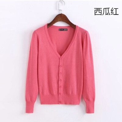 Džemperis, trikotāžas jaciņa ar pogu jaka 2023. gada pavasara rudens V veida kakla izgriezums, brīvs liela izmēra garās piedurknes ikdienas topi sievietēm, 4XL džemperis