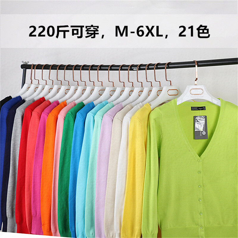 Džemperis, trikotāžas jaciņa ar pogu jaka 2023. gada pavasara rudens V veida kakla izgriezums, brīvs liela izmēra garās piedurknes ikdienas topi sievietēm, 4XL džemperis