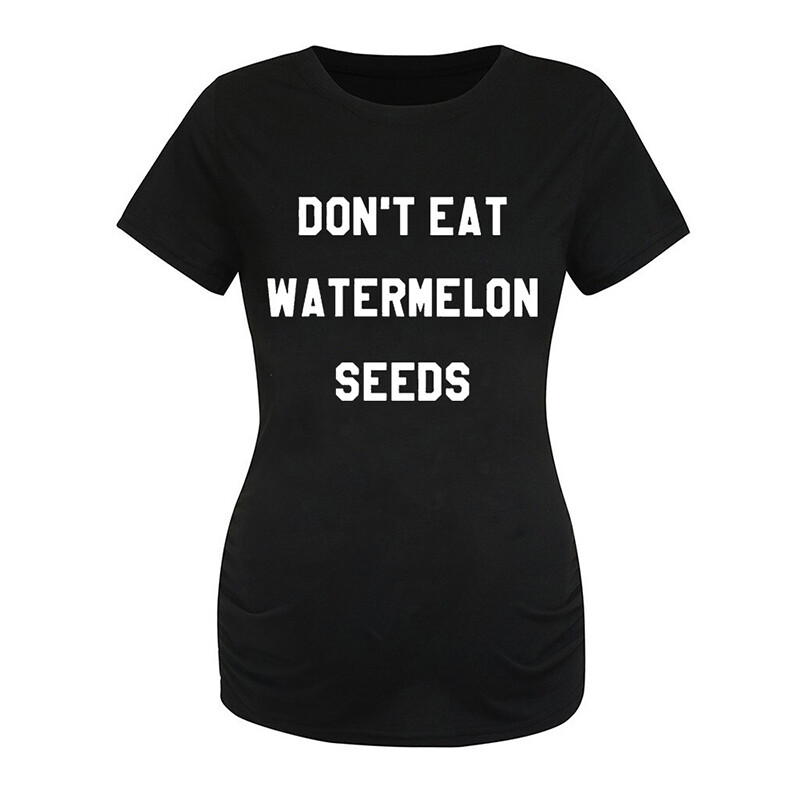 Maternitate Moda Femei Tricouri drăguțe 2022 de vară Desene animat Scrisoare Imprimat Haine Ocazional Pregat Tricouri Prenatale Îmbrăcăminte pentru sarcină