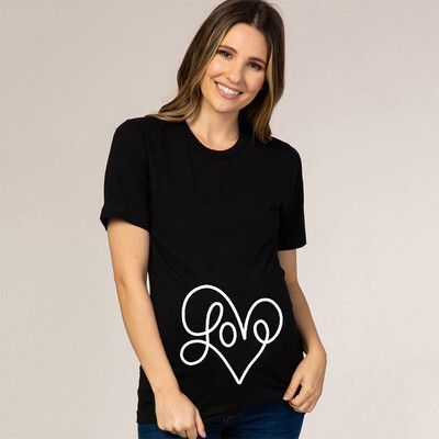 Vasaras smieklīgi multfilmu apdrukas Grūtniecības T-krekli Topi Grūtnieču apģērbi Liela izmēra īsām piedurknēm Grūtniecēm Izpārdošanas T-krekli