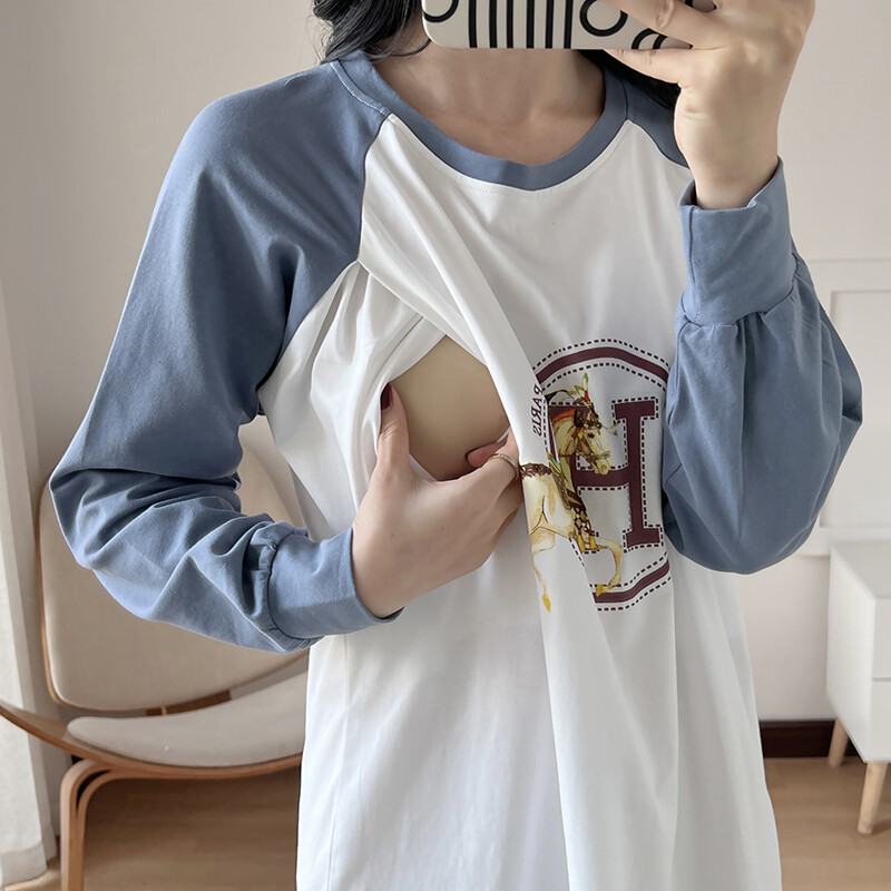 Dječje stvari za hranjenje Dojenje Jesenska majica dugih rukava Odjeća za trudnice 6082B