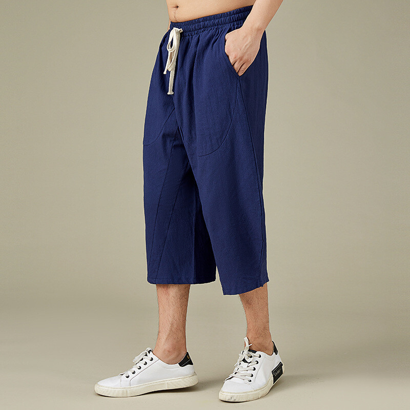 Ljeto proljeće muške vintage hlače lanene pamučne hlače u kineskom stilu velike veličine 13XL 7XL 8XL 9XL 10XL kaki ravne hlače 190KG