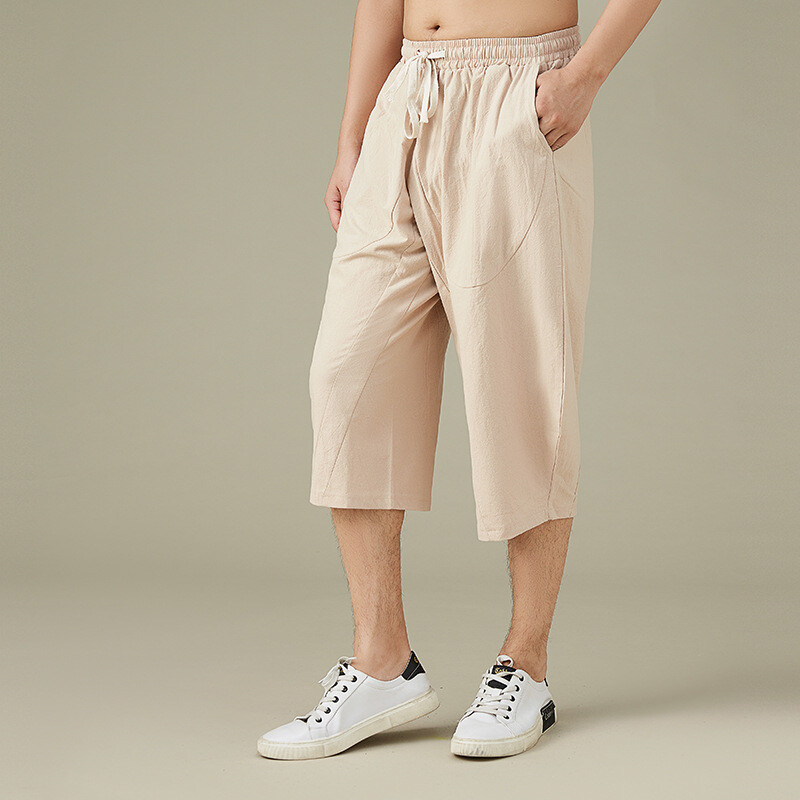 Ljeto proljeće muške vintage hlače lanene pamučne hlače u kineskom stilu velike veličine 13XL 7XL 8XL 9XL 10XL kaki ravne hlače 190KG