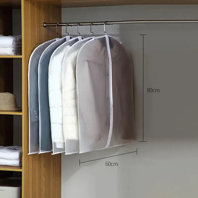 1/5gab Virsdrēbes Piekarināms Apģērbs Kleita Apģērbs Uzvalks Mētelis Putekļu aizsargs Mājas Uzglabāšanas Soma Soma Soma Organizators Garderobes piekarināmais