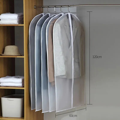 1/5gab Virsdrēbes Piekarināms Apģērbs Kleita Apģērbs Uzvalks Mētelis Putekļu aizsargs Mājas Uzglabāšanas Soma Soma Soma Organizators Garderobes piekarināmais