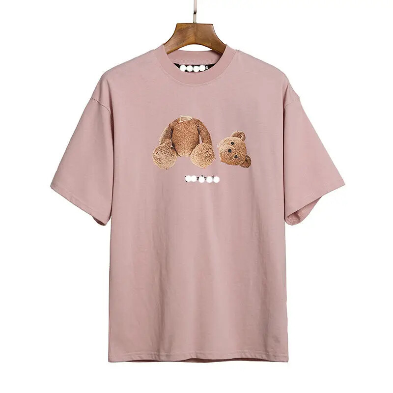 Tricou din bumbac pur pentru femei însărcinate 2024, tricou cu mânecă scurtă ursuleț pentru bărbați și femei