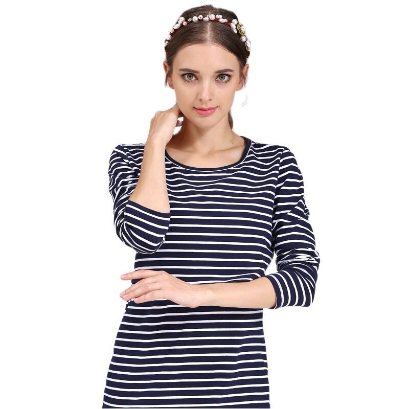 Prugaste majice za trudnice dugih rukava Odjeća za dojenje za trudnice Pamučne majice nakon poroda Besplatna dostava
