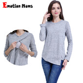 Emotion Moms Fashion Ρούχα εγκυμοσύνης Μακρυμάνικα Τοπ εγκυμοσύνης Θηλασμού Κορυφαία ρούχα θηλασμού για έγκυες γυναίκες