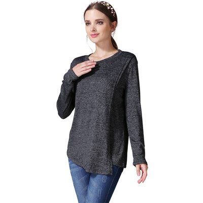 Emotion Moms Fashion Ρούχα εγκυμοσύνης Μακρυμάνικα Τοπ εγκυμοσύνης Θηλασμού Κορυφαία ρούχα θηλασμού για έγκυες γυναίκες