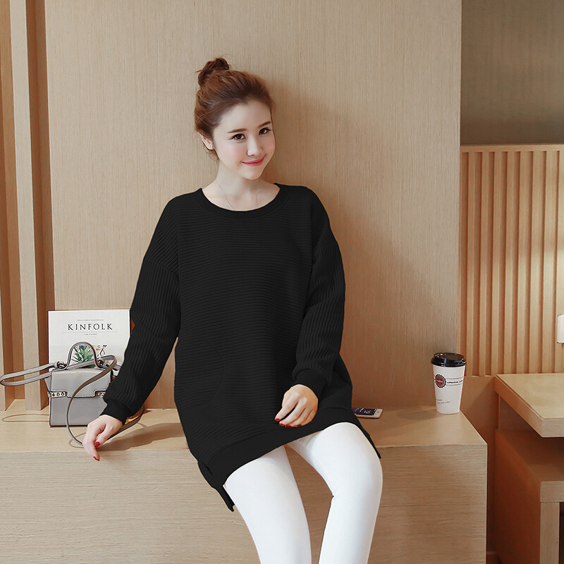 Rudens ziema korejiešu modes Grūtnieču barošanas krekli Apģērbs grūtniecēm Grūtniecība Zīdīšana Barošanas topi