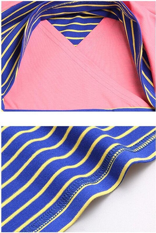 Haine de maternitate Fashion Burst Femei însărcinate cu dungi cu mâneci lungi pentru alăptare Pulover Cămașă Tricou pentru alăptare