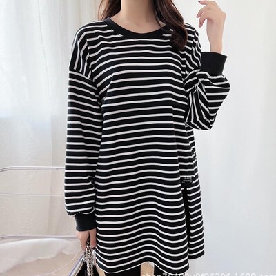 Pavasara un rudens ziemas grūtnieču apģērbi barošanas T-krekli grūtniecēm ar garām piedurknēm bruņurupučus, brīvi zīdīšanas topi