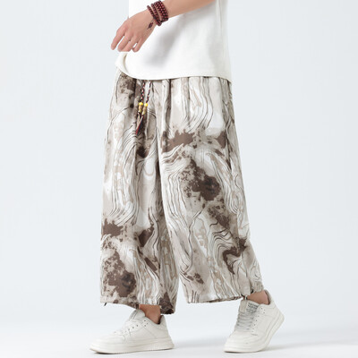 Ljeto 2024. Muške kimono hlače u japanskom stilu Muške kupaće hlače Japanske Harajuku ležerne široke muške kratke hlače široke nogavice 5Xl